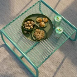 Viadurini in the Garden Gartenideen-Hocker Couchtisch für die Gartengestaltung aus farbigem Metall Made in Italy - Karol