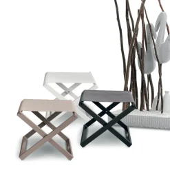 Viadurini in the Garden Outdoor Hocker-Hocker für den Außenbereich aus lackiertem Aluminium und Textilene - Edward