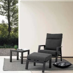 Viadurini in the Garden Sitzsäcke|Sitzsäcke-Hocker Fußstütze aus abnehmbarem Stoff und lackiertem Aluminium - Nathy