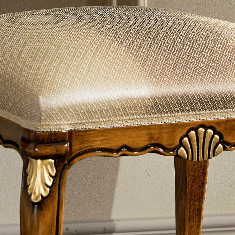 Viadurini Classic Sitzsäcke|Sitzsäcke-Hocker im klassischen Stil aus Holz mit Stoffbezug Made in Italy - Cambrige