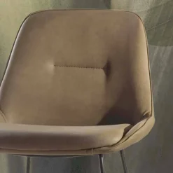 Viadurini Living Küchenhocker-Hocker in modernem Design aus Kunstleder mit Schlittenstruktur - Ines