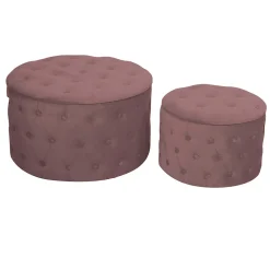 Viadurini Living Sitzsäcke|Sitzsäcke-Hocker mit Behälter, bezogen mit Capitoné-Samt und Knöpfen - Arcipelago