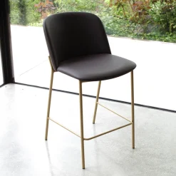 Viadurini Living Barhocker-Hocker mit Metallgestell und Kunstledersitz, hergestellt in Italien – Ivy