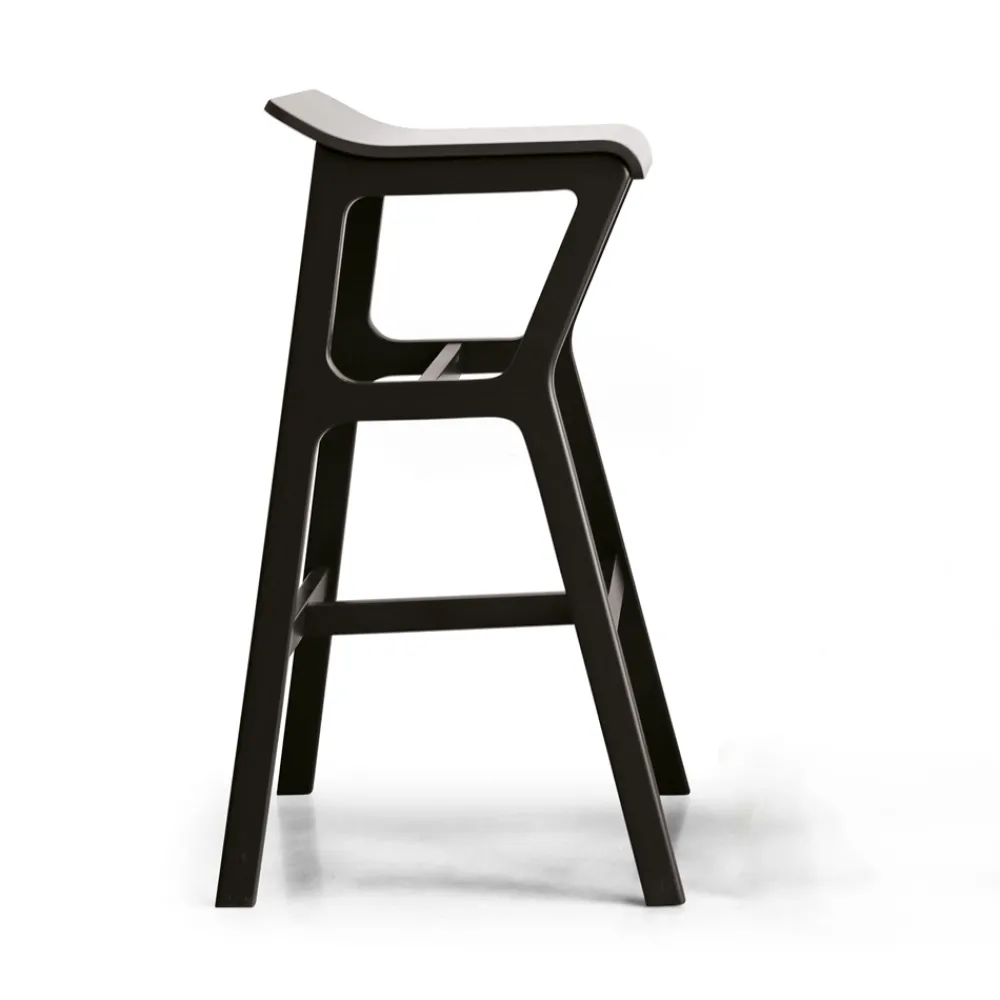 Viadurini Living Küchenhocker-Hocker mit Struktur aus massivem Buchenholz Made in Italy - Regensburg