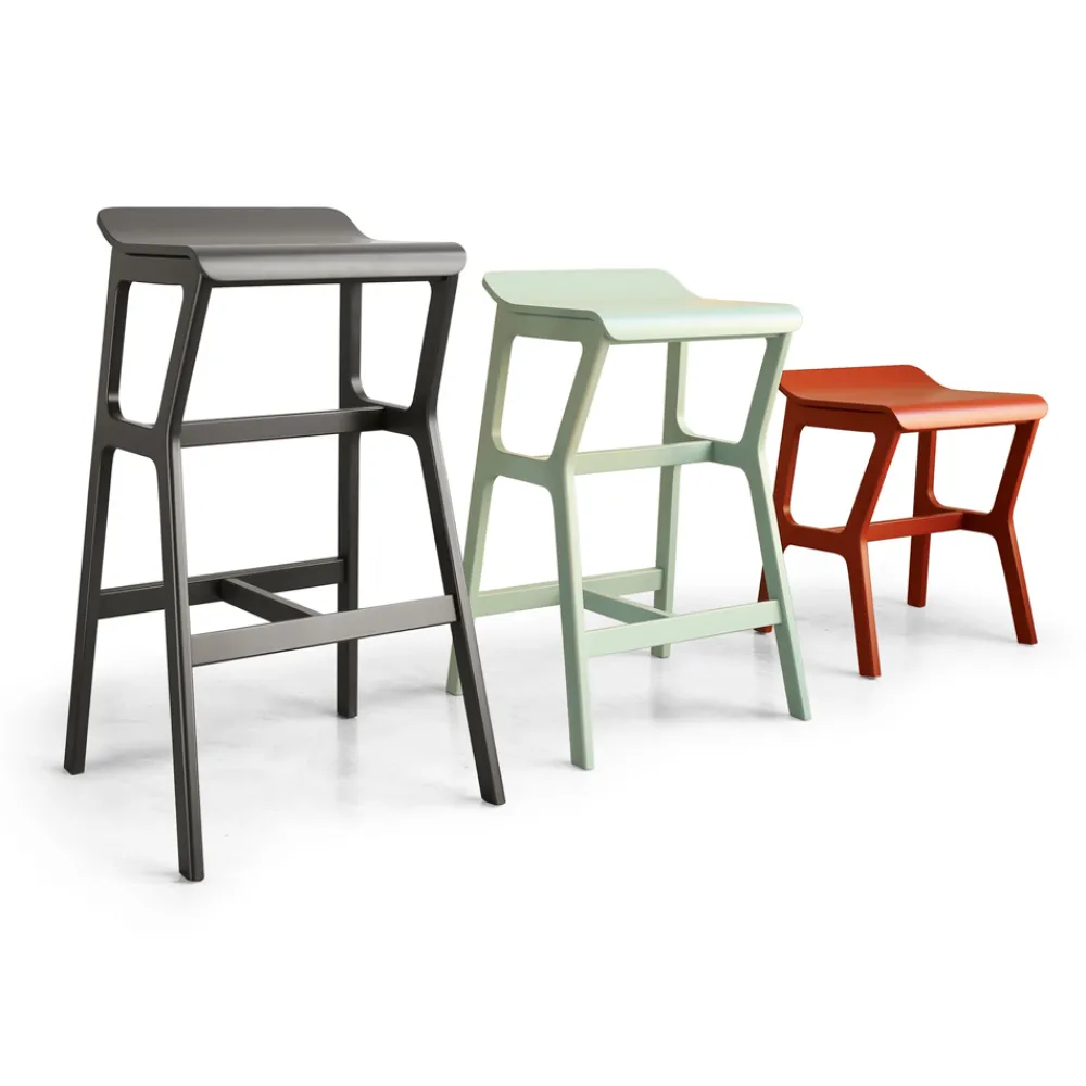 Viadurini Living Küchenhocker-Hocker mit Struktur aus massivem Buchenholz Made in Italy - Regensburg