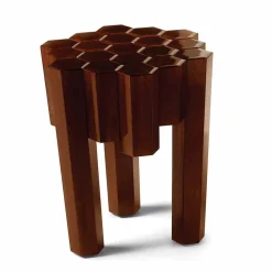 Viadurini Living Moderne Couchtische-Hocker/Tischchen aus Massivoholz, Design, 38x38 cm, Begga