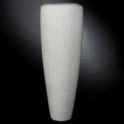 Viadurini Living Deko Vasen-Hohe Artisan Vase aus mattweißer Keramik Made in Italy - Capuano