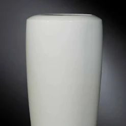 Viadurini Living Deko Vasen-Hohe Artisan Vase aus mattweißer Keramik Made in Italy - Capuano