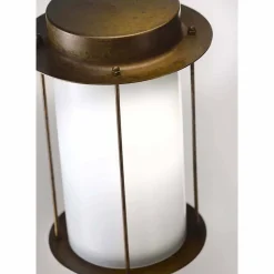 Il Fanale Gartenlampion-Hohe Außenlampe aus Messing und Glas Made in Italy - Loggia von