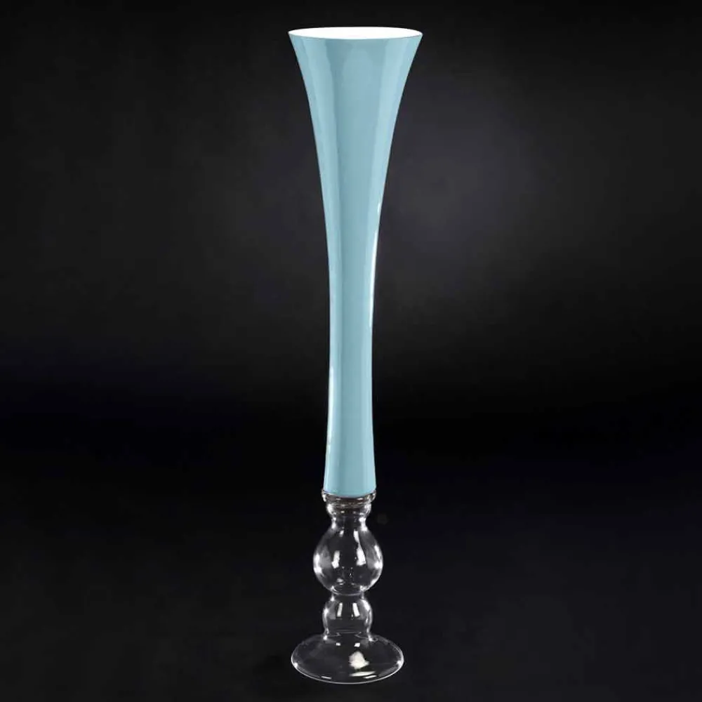 Viadurini Living Deko Vasen-Hohe dekorative Buntglasvase Made in Italy - Singapur