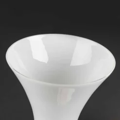 Viadurini Living Deko Vasen-Hohe dekorative Vase aus transparentem und weißem Glas Made in Italy - Gondo