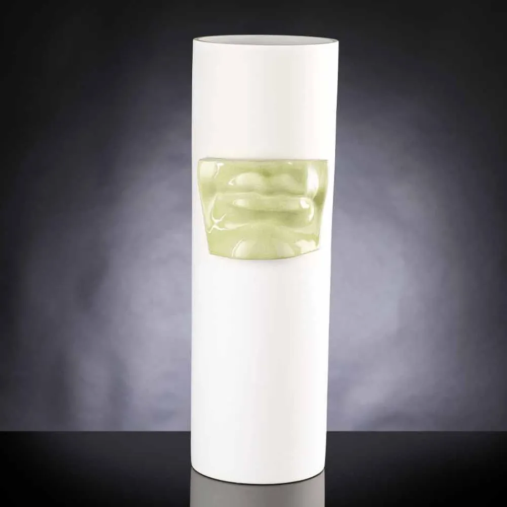 Viadurini Living Deko Vasen-Hohe dekorative Vase aus farbiger Keramik, handgefertigt in Italien - Monte