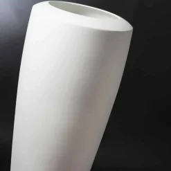 Viadurini Living Deko Vasen-Hohe dekorative weiße Keramikvase Made in Italy - Jacky