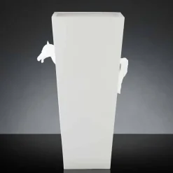 Viadurini Living Deko Vasen-Hohe Indoor-Vase aus weißer Keramik, handgefertigt in Italien - Jacky