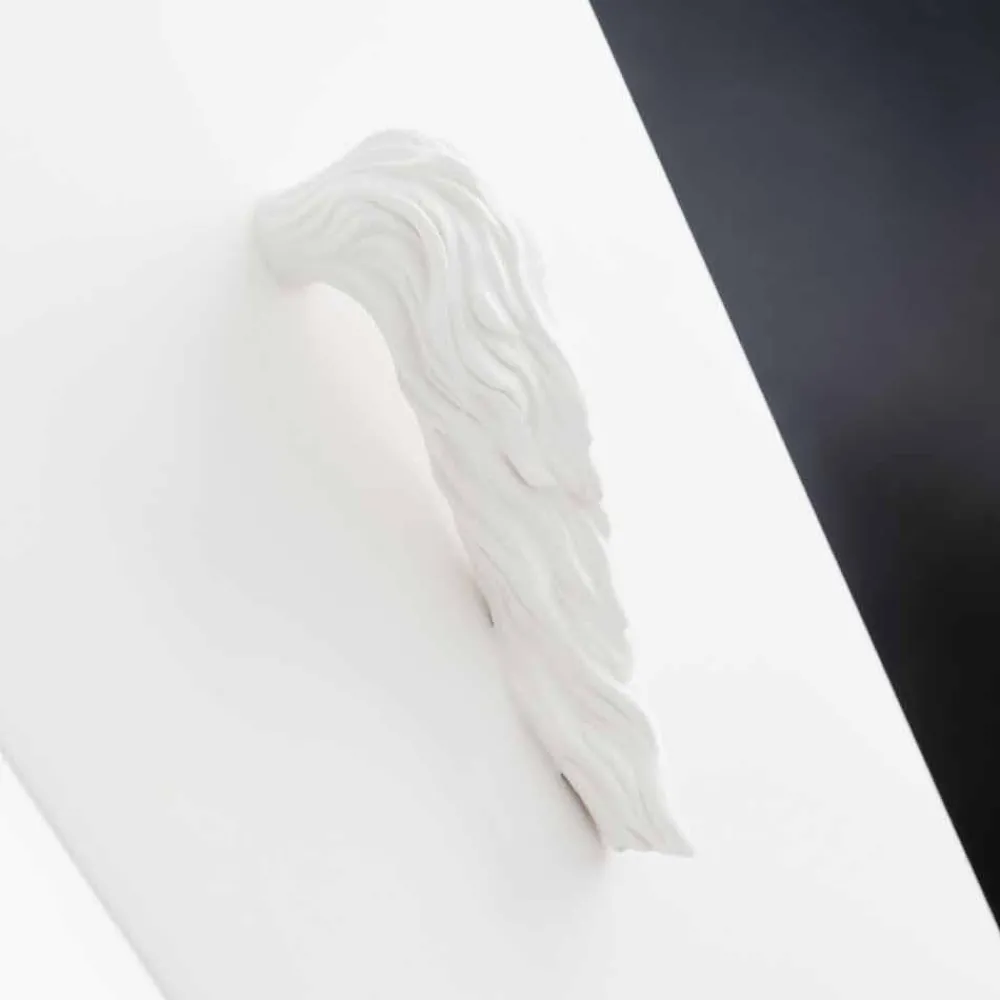 Viadurini Living Deko Vasen-Hohe Indoor-Vase aus weißer Keramik, handgefertigt in Italien - Jacky