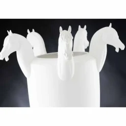 Viadurini Living Deko Vasen-Hohe Indoor-Vase aus weißer Keramik oder glänzendem Gold Made in Italy - Jacky