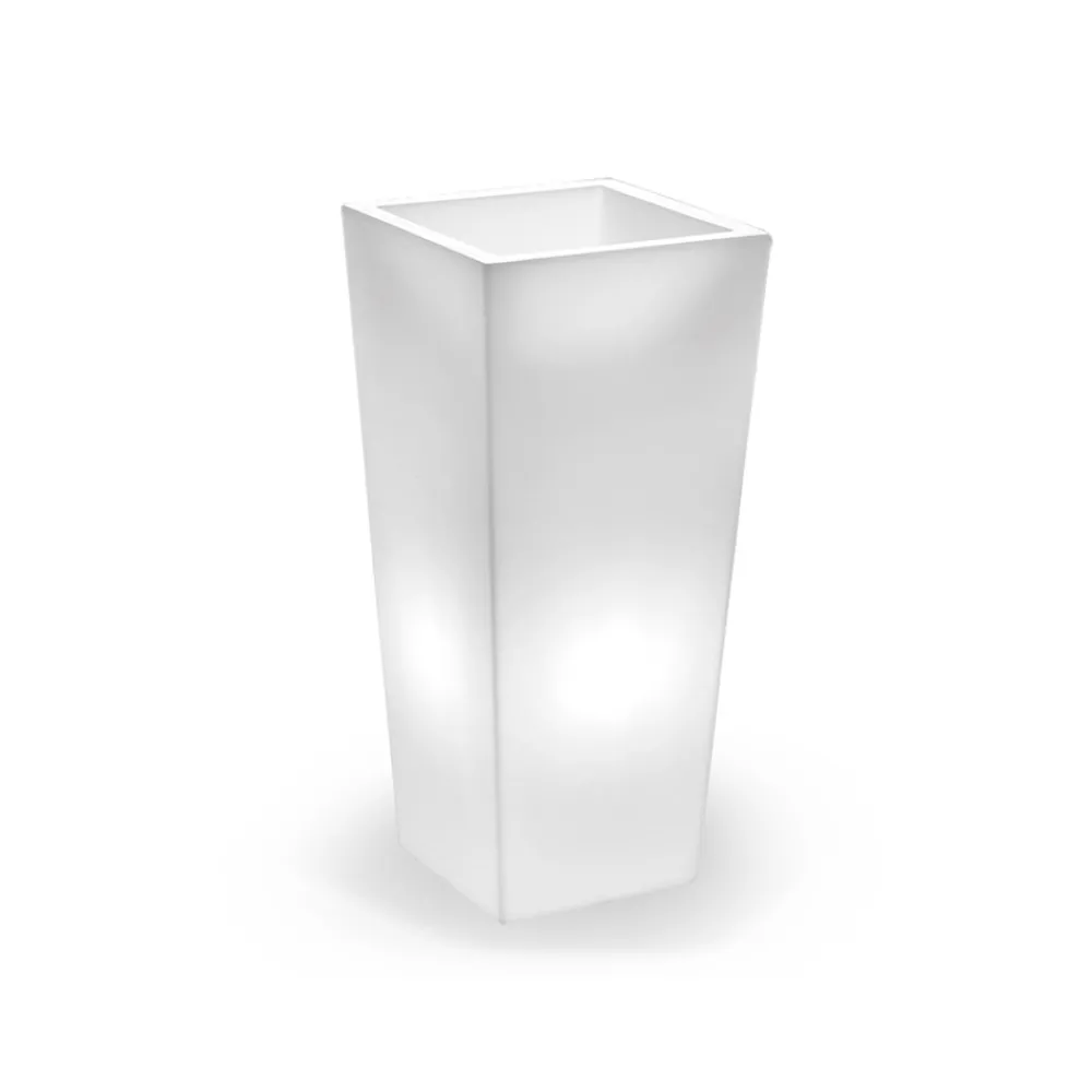 Viadurini Living Deko Vasen-Hohe Innenvase aus weißem Polyethylen Made in Italy - Devid