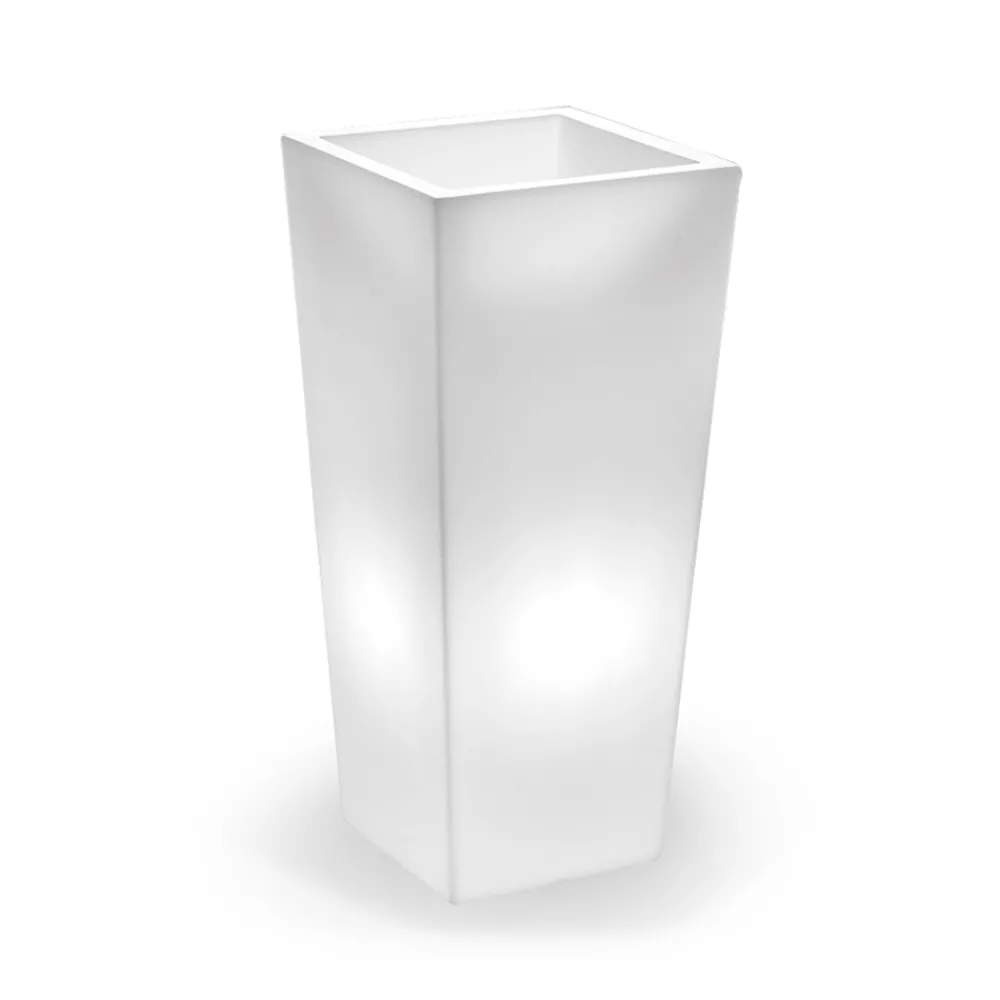 Viadurini Living Deko Vasen-Hohe Innenvase aus weißem Polyethylen Made in Italy - Devid