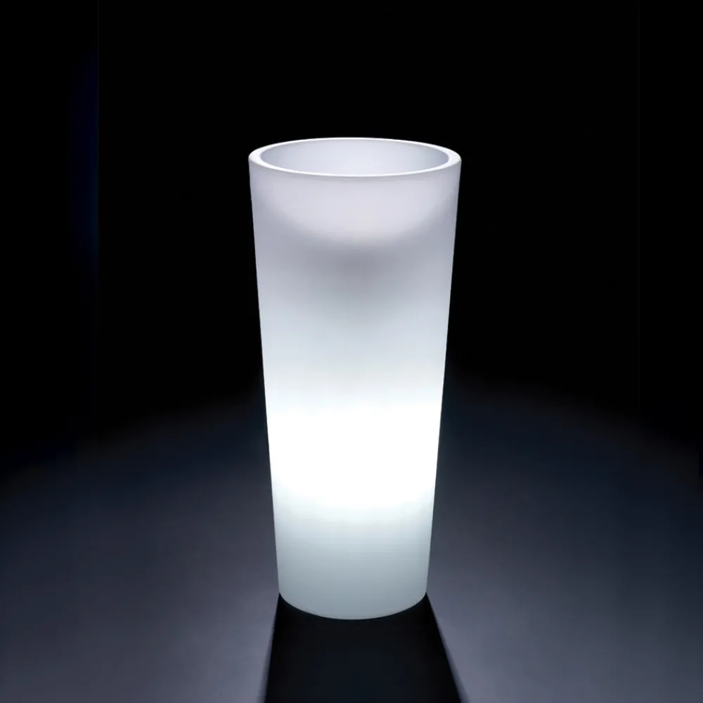 Viadurini Living Deko Vasen-Hohe Innenvase aus weißem Polyethylen Made in Italy - Devid