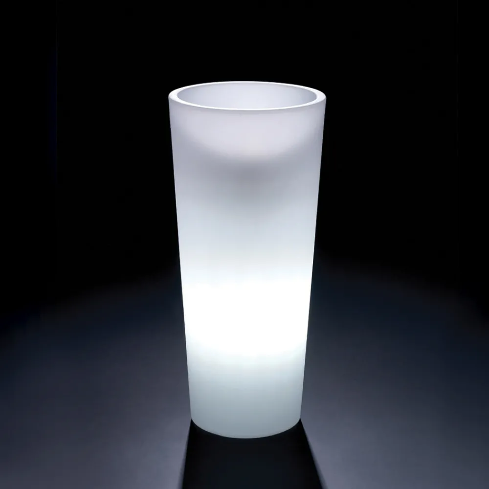 Viadurini Living Deko Vasen-Hohe Innenvase aus weißem Polyethylen Made in Italy - Devid