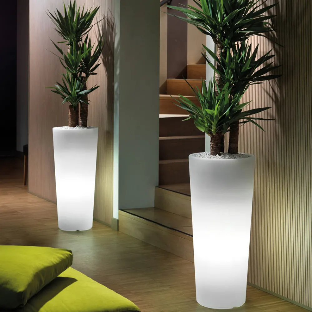 Viadurini Living Deko Vasen-Hohe Innenvase aus weißem Polyethylen Made in Italy - Devid