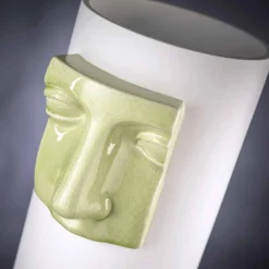 Viadurini Living Deko Vasen-Hohe moderne Keramikvase mit farbigem Einsatz Made in Italy - Lexi