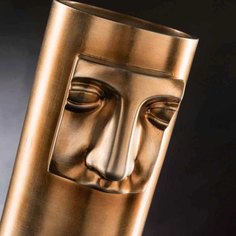 Viadurini Living Deko Vasen-Hohe moderne Keramikvase mit farbigem Einsatz Made in Italy - Lexi