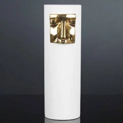 Viadurini Living Deko Vasen-Hohe moderne Keramikvase mit farbigem Einsatz Made in Italy - Lexi