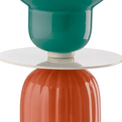 Ferroluce Moderne Tischlampen-Hohe Tischlampe aus Keramik in 2 Farben, hergestellt in Italien – Berimbau