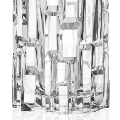 Viadurini Kitchen Italienisches Kristallgeschirr-Hohe Trinkgläser aus verziertem Öko-Kristall 12 Stück - Catania