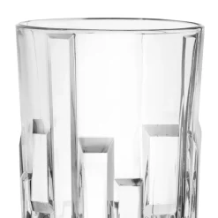 Viadurini Kitchen Italienisches Kristallgeschirr-Hohe Trinkgläser aus verziertem Öko-Kristall 12 Stück - Catania