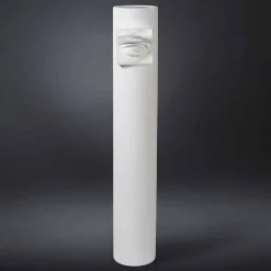 Viadurini Living Deko Vasen-Hohe Vase aus weißer Keramik mit farbigen Details Made in Italy - Monte