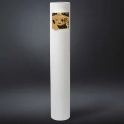 Viadurini Living Deko Vasen-Hohe Vase aus weißer Keramik mit farbigen Details Made in Italy - Monte