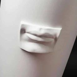 Viadurini Living Deko Vasen-Hohe Vase aus weißer Keramik handgefertigt mit Dekoration Made in Italy - Capuano