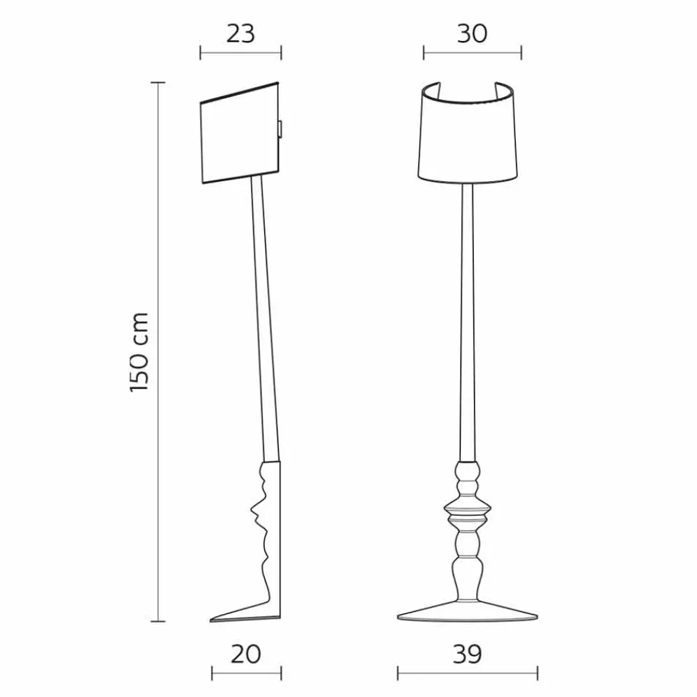 Viadurini Lighting Design Wandleuchten-Hohe Wandapplikation aus weißer Keramik und Lampenschirm aus Leinen - Cadabra
