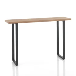Viadurini Living Esstische-Hoher Bartisch aus Stahl und MDF – Orange