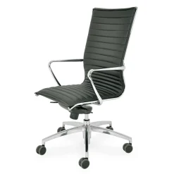 Viadurini Living Bürostühle-Hoher Bürostuhl mit Rollen und ergonomischem und drehbarem Kissen - Filanna