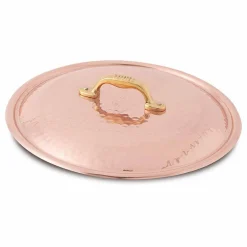 Viadurini Kitchen Kochgeschirr-Hoher Bräter aus verzinntem Kupfer mit runder Hand mit 2 Griffen 28 cm - Gianfranco