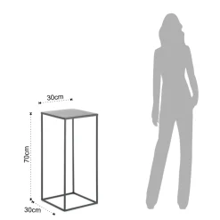 Viadurini Living Moderne Couchtische-Hoher Couchtisch aus Stahl - Osmio