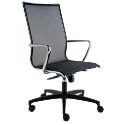 Viadurini Living Bürostühle-Hoher ergonomischer Bürodrehstuhl mit Rollen und Armlehnen - Filanna