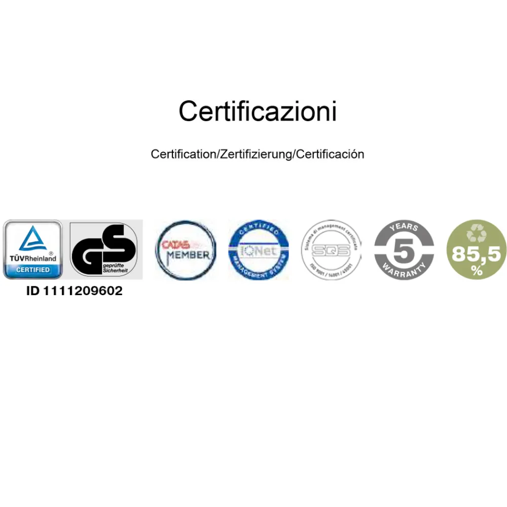 Viadurini Living Bürostühle-Hoher ergonomischer Bürodrehstuhl mit Rollen und Armlehnen - Filanna