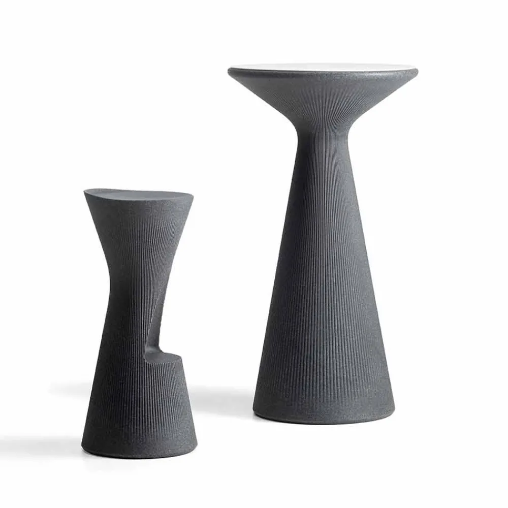 Viadurini in the Garden Outdoor Hocker-Hoher Gartenhocker aus farbigem Polyethylen Made in Italy - Desmond