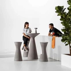 Viadurini in the Garden Outdoor Hocker-Hoher Gartenhocker aus farbigem Polyethylen Made in Italy - Desmond