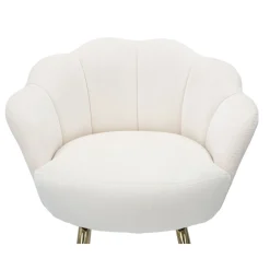 Viadurini Living Barhocker-Hoher Hocker aus goldenem Eisen mit Sitz mit Samtbezug - Annina