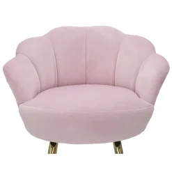 Viadurini Living Barhocker-Hoher Hocker aus goldenem Eisen mit Sitz mit Samtbezug - Annina