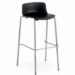 Viadurini Living Barhocker-Hoher Hocker aus Metall und Polypropylen Hergestellt in Italien, 2 Stück - Christabel