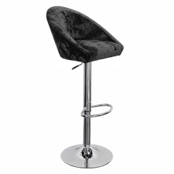 Viadurini Living Barhocker-Hoher Hocker aus Samt und Stahl mit verstellbarem Lift Made in Italy - Bilbao