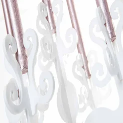 Viadurini Living Kerzenständer-Hoher Kerzenhalter im Renaissance-Design, 5 Arme, aus Plexiglas, Aragona