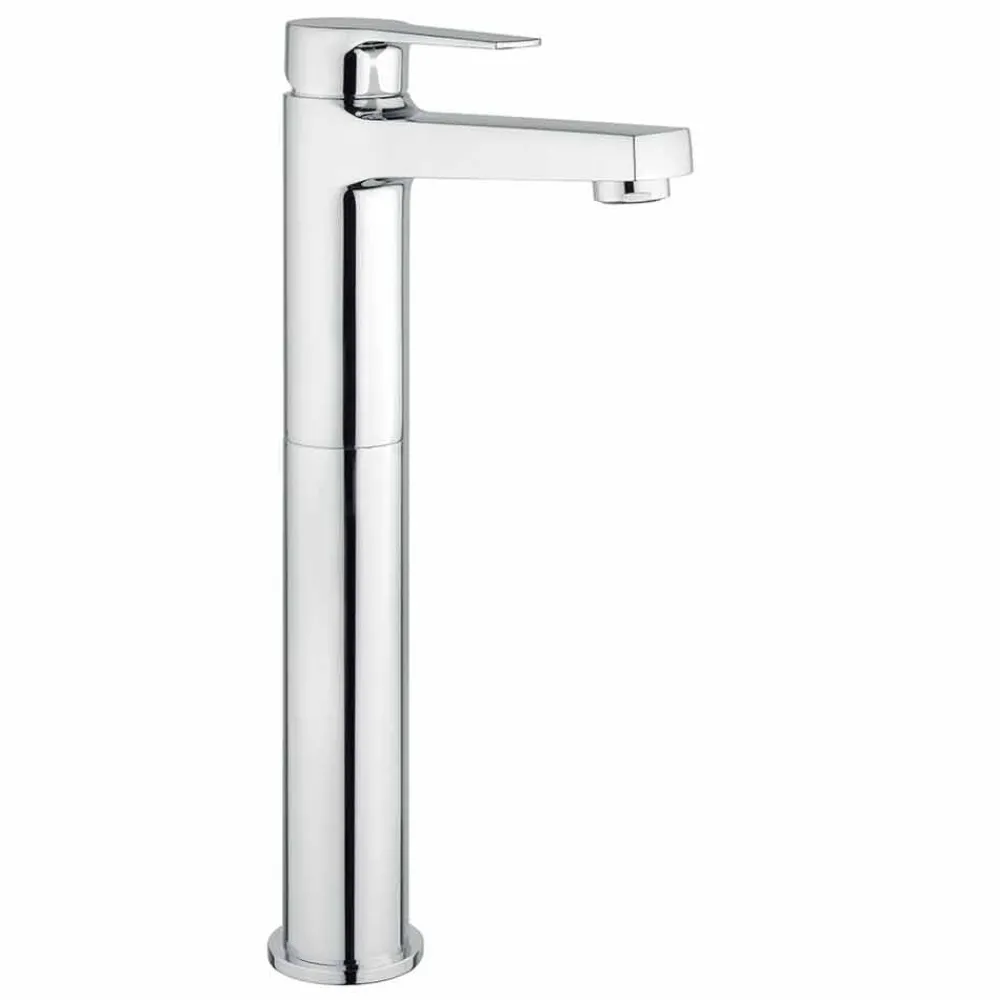 Viadurini Taps Waschbeckenarmaturen-Hoher Messing-Waschbeckenmischer ohne Abfluss Made in Italy - Sindra