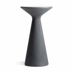 Viadurini in the Garden Garten Beistelltisch-Hoher runder Couchtisch im Freien aus Polyethylen und HPL Made in Italy - Desmond